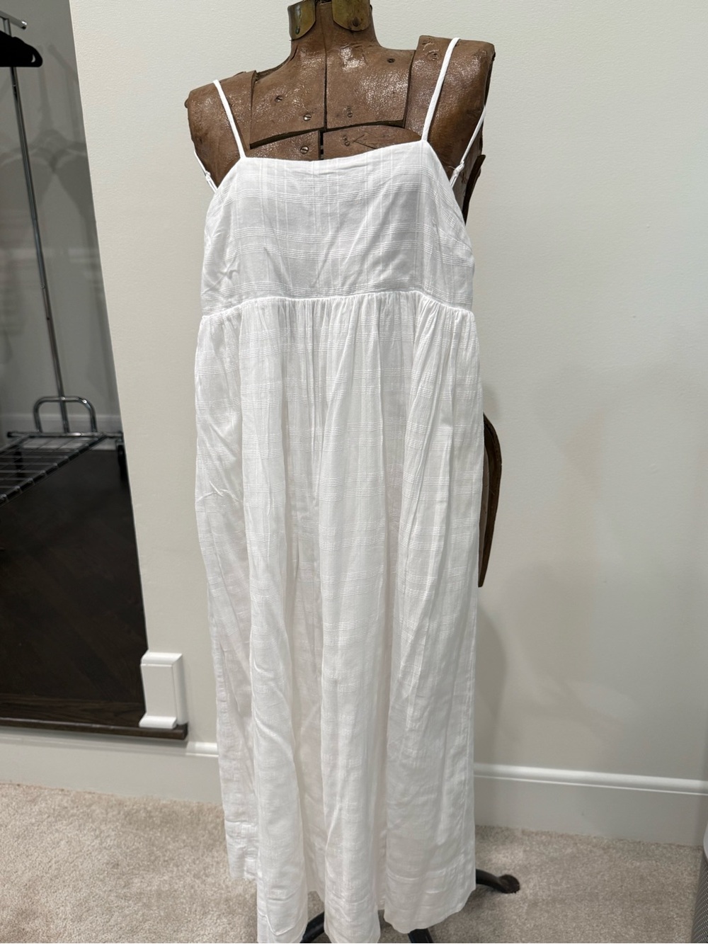J. Crew White Spaghetti-Strap Maxi Skirt